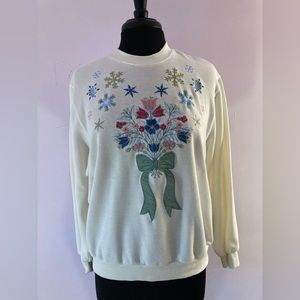 Vintage Floral Crewneck Sweater
